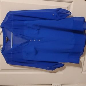 Express Royal Blue 3/4 Blouse